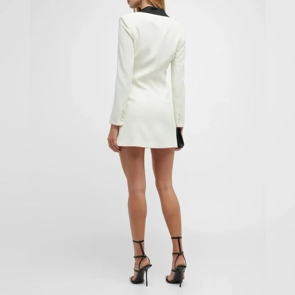 NWT $550 Alice + Olivia Kryie Tuxedo Blazer Dress - Picture 8 of 14